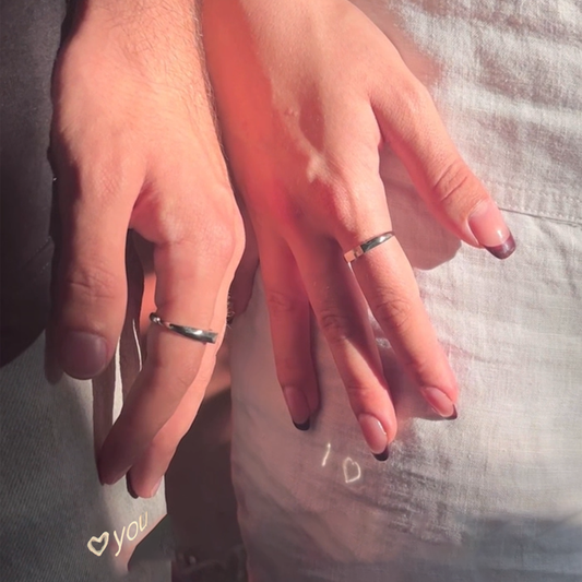"I Love You"Projection Couple Rings